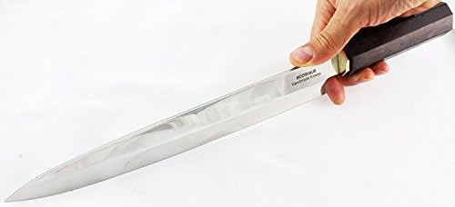 Moorhaus Sashimi Sushi Japanese Stainless Steel Yanagiba 15" Ebony Handle Slicing Knife Fish Chef Fillet (15")