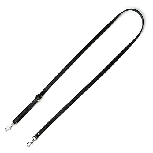 VanEnjoy Adjustable Genuine Leather Crossbody Straps Replacement - Width 1/2“, Length 25â€-51†(Black - Silver Buckles) VanEnjoy Adjustable Genuine Leather Crossbody Straps Replacement - Width 1/2“, Length 25â€-51†(Black - Silver Buckles)