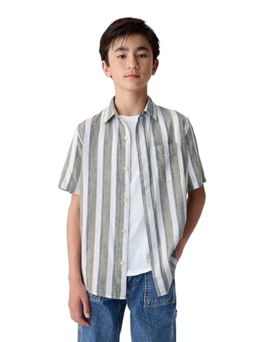 GAP Boys' Ss Linen Top
