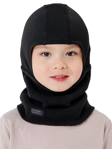 GOT Sports Kids Balaclava Ski Mask - Winter Fleece Neck Warmer with Helmet Liner Hood for Boys Girls (Ages 3-6)