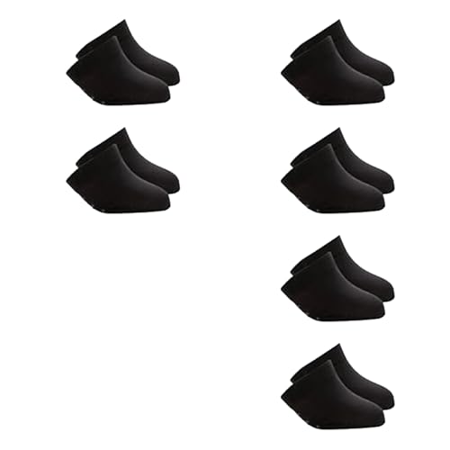 Consejos para Comprar Calcetines y medias para Mujer los más recomendados. 45 MMSZHL 6 Pares Calcetines Invisibles Mujer, Medias No Show Mujer, Toe Topper Antideslizantes para Tacones y Mules, Transpirables y Suaves (Negro)