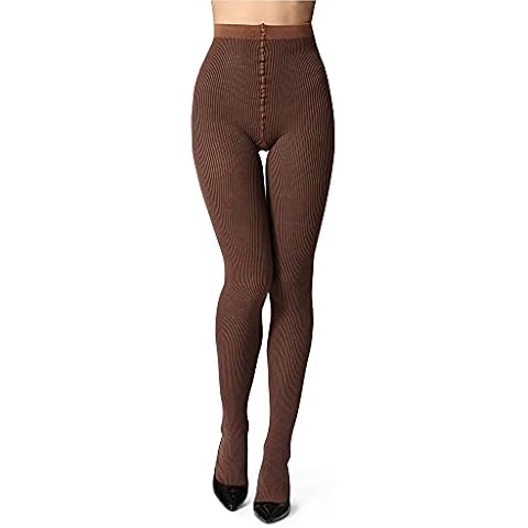 Bellivalini Women's Cotton Tights BLV-1114 (Brown, S) Cover