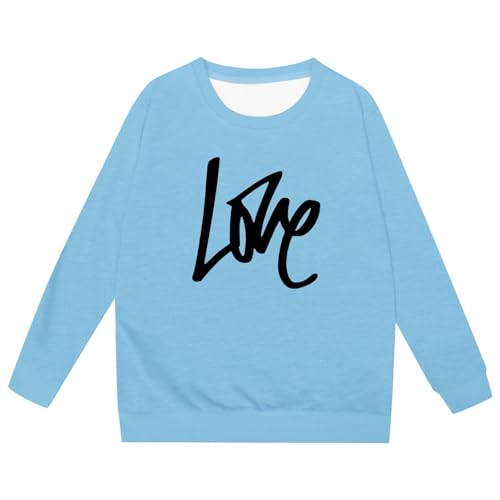 Girls Oversized Sweatshirts Letter Graphic Crewneck Long Sleeve Casual Loose Pullover Tops for Teen Girls2