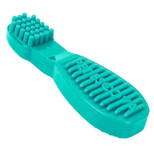 Pet Games Mordedor Funcional Super Resistente Em Nylon Para Cães De Pequeno Porte - Pet Escova P Verde Água
