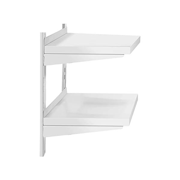 Royal Catering RCWR-600.4 Wandbord 2 Ablagen 40 x 60 cm Regal Edelstahlregal Küchenregal Edelstahl 40 kg – Bild 3