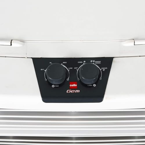 Image of CELLO Gem 25 Heavy Duty Vertical Commercial Air Cooler 22 Litres | High-Density Honeycomb Cooling Pads, Auto-Fill Water Technology, Powerful Air Flow | Long Life Air Cooler For Office & Personal Use