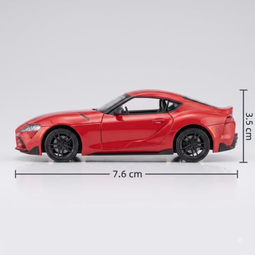 Image of Wizplex CCA Officially Licensed Toyota GR Supra 1:64 Scale Die Cast Metal Car - Collectible Alloy Sports Coupe with Openable Doors & Free-Rolling Wheels, Display Showpiece for Kids 3+