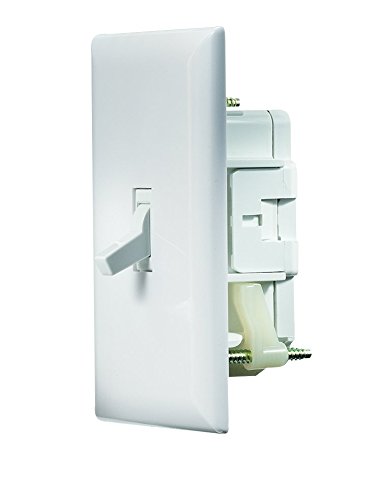 RV Designer S821, Self Contained Wall Switch with Cover Plate, White, AC Electrical