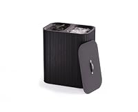 Joseph Joseph Tota Luxe 90L Laundry Basket, Ecru, 2 Compartments
