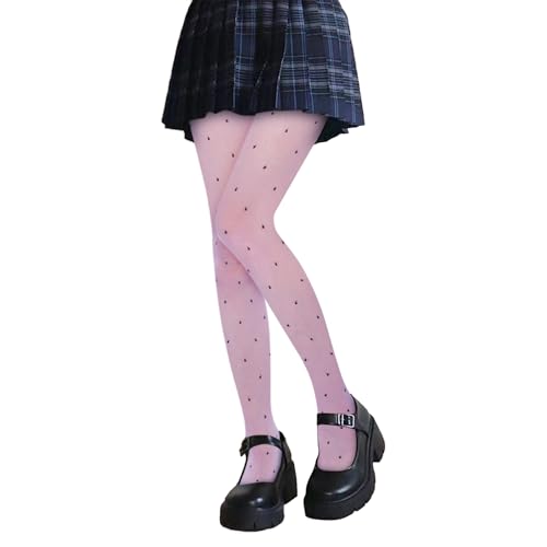 Benefeet Sox Womens Sheer Tights High Waist Sexy Lace Pantyhose Polka Dot Pattern Transparent Stockings2