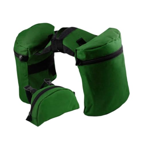 Folpus Sattelhorntaschen Set Pferdesatteltasche Horntasche Outdoor Reitsport Trendy Endurance Pferdetaschen Geschenk Pommel Horntaschen, GRÜN