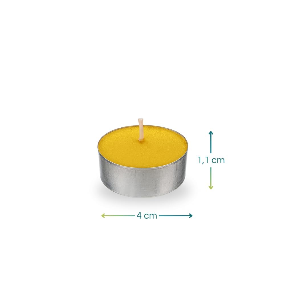 Virsus 200 Tea Light antizanzare alla citronella candeline Ceri profumate antigoccia per interno e esterno lumini da Giardino Feste ed Eventi
