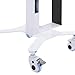 Medical Mobile Trolley Cart with Wheels, Height Adjustable Stainless Steel Dental Cart, 3-Tier Mobile Trolley with Display Stand and Socket for Dental Clinic, Beauty Salon