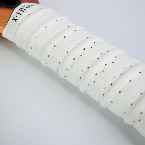 X-Trust Pro Overgrip White with Perforated Texture – Maximum Control & Comfort (10)