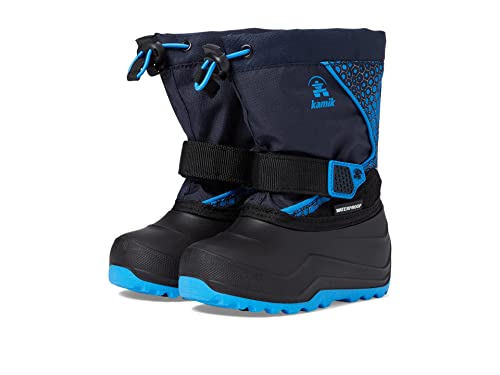 Kamik Kids' Snowfall P 2 Winter Boots, Navy/Blue, 9 Toddler