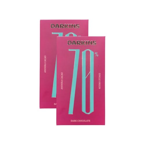 Image of Darkins | 70% Dark Chocolate Bar Combo | Single Origin Dark Chocolate | Gluten-Free Chocolate | 65g Each Pack of 2