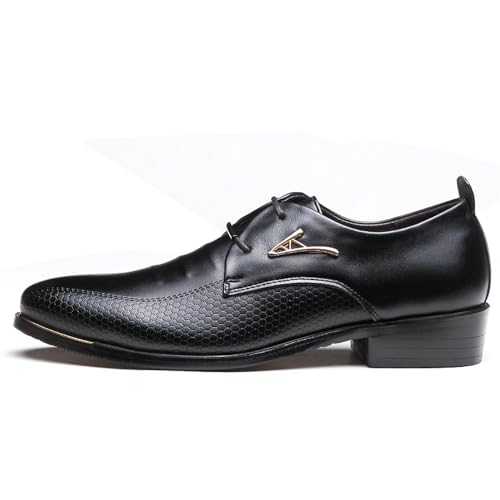 Men's Leather Lace-up Wedding Business Formal Dress Wingtips Brogue Shoes Oxfords Flats3