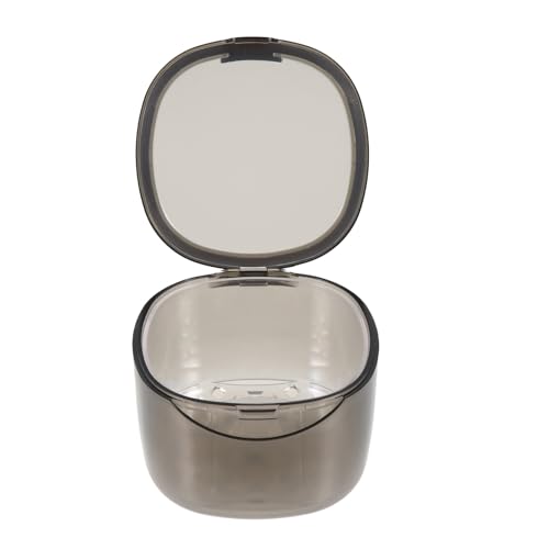 DECORNIJIA Estuche Portátil Para Dentaduras Y Caja De Limpieza Transparente Accesorio Profesional Para Cuidado E Higiene De Prótesis Diseño Compacto Y Duradero