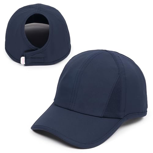 Image of Ponyflo Womens Active Open Back Ponytail Baseball Cap