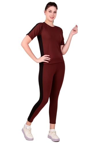 Image of Benzos Women's Body Fitted Gym Running Sports Track Suit | Regular Casual Fit | Track Suit for Girls & Women | Fabric - Polyester Blend