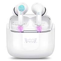 Wireless Earbuds, 2026 Hi-Fi Stereo Bluetooth 5.4 Headphones, 50+Hrs Deep Bass MiNi Ear Buds, 4 ENC Noise Cancelling Mic Earphones, IP-X7 Waterproof USB-C Headset Android iOS for Sport Gym Running