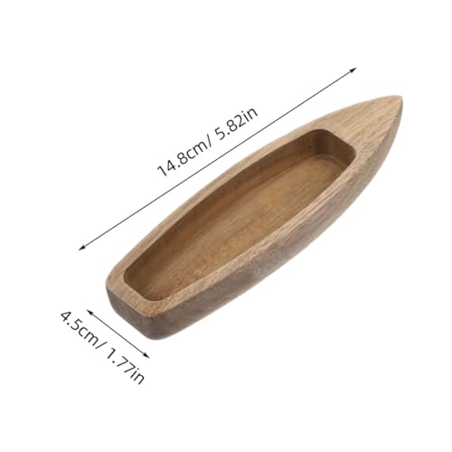 HEALEEP 2個木製小船模型 未完成デコレーションデスクトップオーナメント 自然派インテリアクラフト