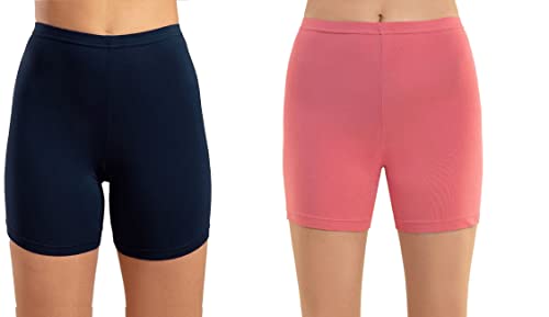 Image of OM SAI LATEST CREATION Poly Spandex Women's Sport Shorts for Regular Fit | Sport Shorts for Workout, Yoga, Running, Exercise, Cycling, Gym Wear for Casual Day (Pack of 2)