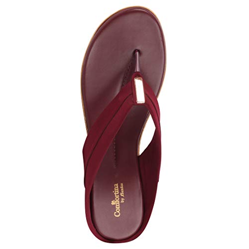 Image of BATA Women's Brown Slipper Flip Flop- 4 UK
