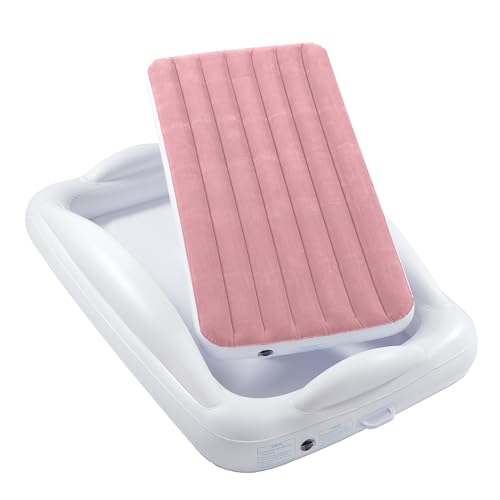 Hiccapop Inflatable Toddler Bed with Safety Bumpers Kids Travel Bed Navy product thumbnail 13