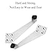BE-TOOL 2 Pack Over Head Door Stop, 90 Degree Common to Left and Right Door Stop, Stainless Steel Door Stop, Wall Mount Door Stop, with Buffer Sound Dampening Silica Gel
