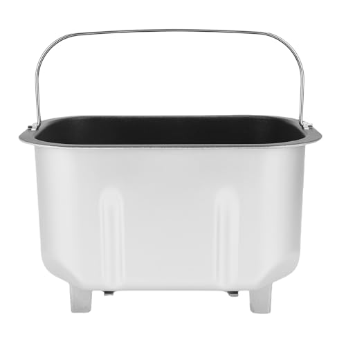 Pwshymi Máquina para Hacer Pan con Revestimiento Antiadherente de Acero Inoxidable, Cubo para Hornear con Doble Cubo para Mezclar Pan, para Panaderos Domésticos y Panaderías Comerciales