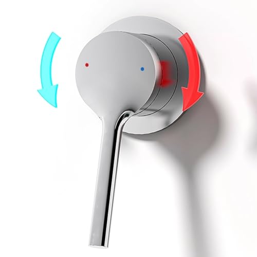 Mitigeur de lavabo en laiton eau chaude eau froide chrome - 7