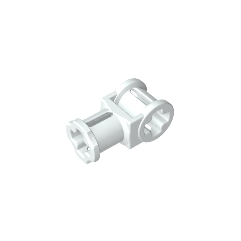32039 Technic Axle Connector with Axle Hole 50 Pieces High-Precision MOC Building Bricks Replacement Parts Compatible with Lego bricks GDS-931 Milky White