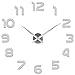 Produktbild SOLEDI Mute Wanduhren Mit 3D Visuelle Aufkleber DIY Wanduhr Mehrweg Geeignet für Dekoration Geschenk Nach Hause, Restaurant, Büro und Hotel
