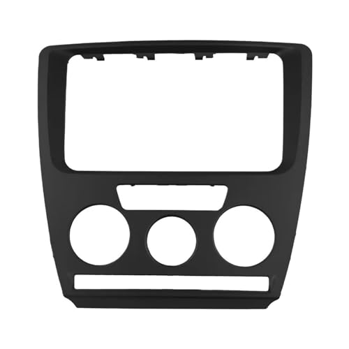Façade d'autoradio 2 DIN pour Skoda Octavia 2007-2009 cadre de navigation GPS noir