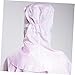 FUNOMOCYA 2pcs Anti-Static Striped Working Shawl Hat Pink, Protective Headgear for Industrial Work, Dust-Resistant Safety Cap for Women
