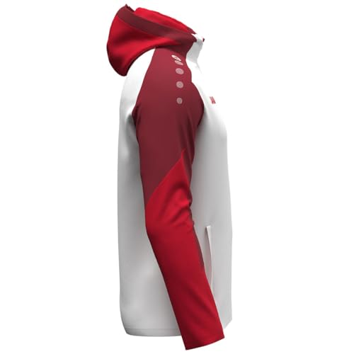 JAKO VfB Stuttgart Zip Hoody Kapuzenjacke (DE/NL/SE/PL, Alphanumerisch, L, Regular, Regular, white red)