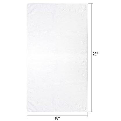 Orighty 6 Pack weiße Handtücher 16x28 Zoll schnell trocknende, saugfähige Mikrofaser Handtücher,leichte und ultradünne Handtücher - Mehrzweckhandtücher für Fitnessstudios, Spas, Hotels und Badezimmer – Bild 7
