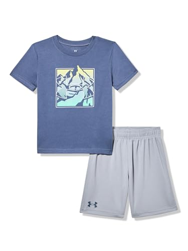 Image of Under Armour Boys 2-piece Short Sleeve T-shirt and Shorts Set, Outdoor Collection