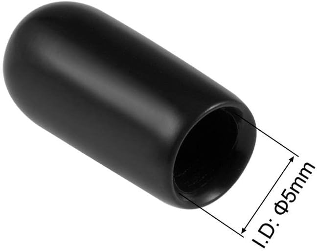 MACHSWON 20pcs Rubber End Caps 5mm ID - Image 2