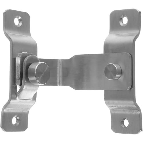 TOYANDONA 右角ステンレス製ドアラッチロック 耐腐食性鋼製直角ラッチ 性確保 引き戸対応 ガレージ浴室オフィス用