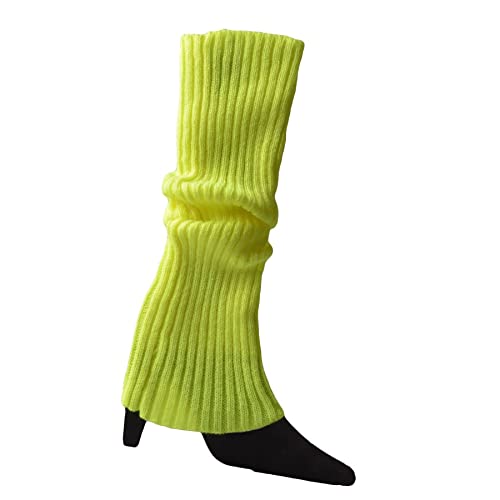 Accogliente Scaldamuscoli da Donna Multicolore Lana Lavorata a Maglia Copertura Scaldapiedi Accessori per Feste di Halloween Lady Elegante Elastico per Donne Ragazze (Color : Multicolor, Size : One
