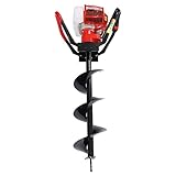 AKaSping 43CC Petrol Powered Post Hole Digger 1.25KW 2-Stroke Earth Auger Fence Post Hole Borer Digg