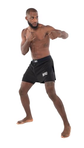 Fight Short MMA 2en1 Homme short compression intégré combat libre grappling METAL BOXE