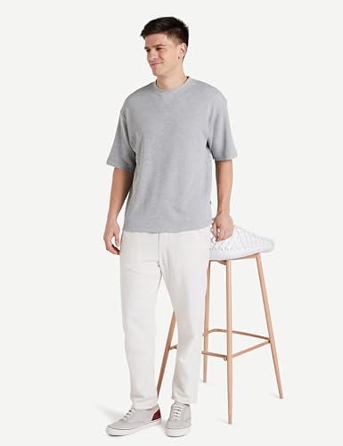 Image of Amazon Brand - Symbol Men's Cotton Blend Oversized Fit T-Shirt