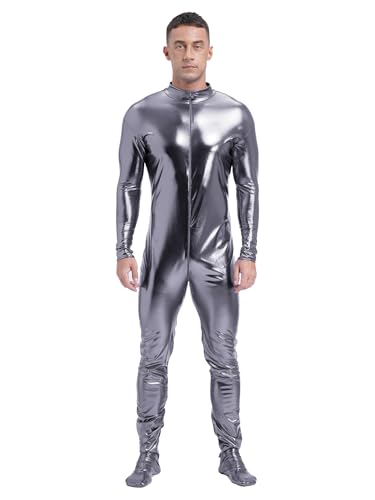 Mono de cuerpo entero elástico para hombres que buscan un disfraz cómodo