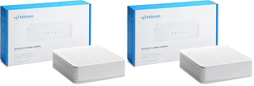 Image of Hitron CODA DOCSIS 3.1 Cable Modem ONLY | Up to 1 Gbps Max Internet Speeds | Certified with Comcast Xfinity, Charter Spectrum, Cox & More | Requires Separate WiFi Router (Pack of 2)