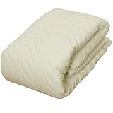 【デイリーコレクション】 洗える ベッドパッド Sショート(幅97×長さ180cm) キナリ 寝具 オールシーズンで使える 小さいサイズ 洗えるベッドパッド マットレスにぴったりサイズ