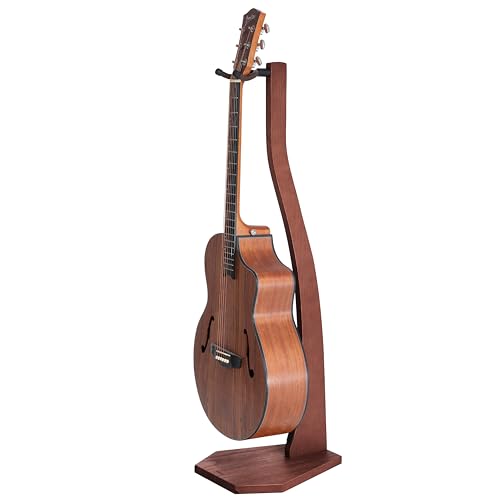 Nefelibata Guitar Stand Wooden, Handmade German Ash Solid Wood Racks Floor, for Electric, Acoustic...