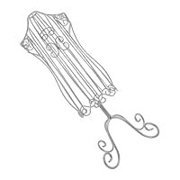 BESTYASH Miniature Wire Mannequin Pet Clothes Display Stand Metal Doll Dress Form Holder Stable Iron Frame for Home Pet Store Sewing Accessories Organization